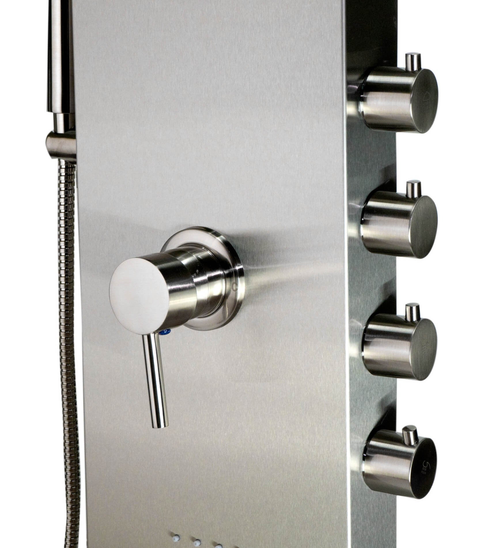 Stainless Steel Shower Panel with 2 Body Sprays by Alfi