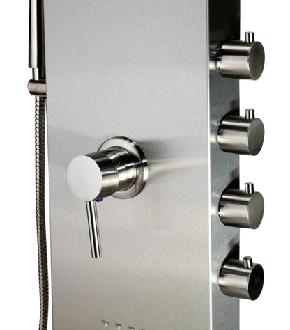 Stainless Steel Shower Panel with 2 Body Sprays by Alfi