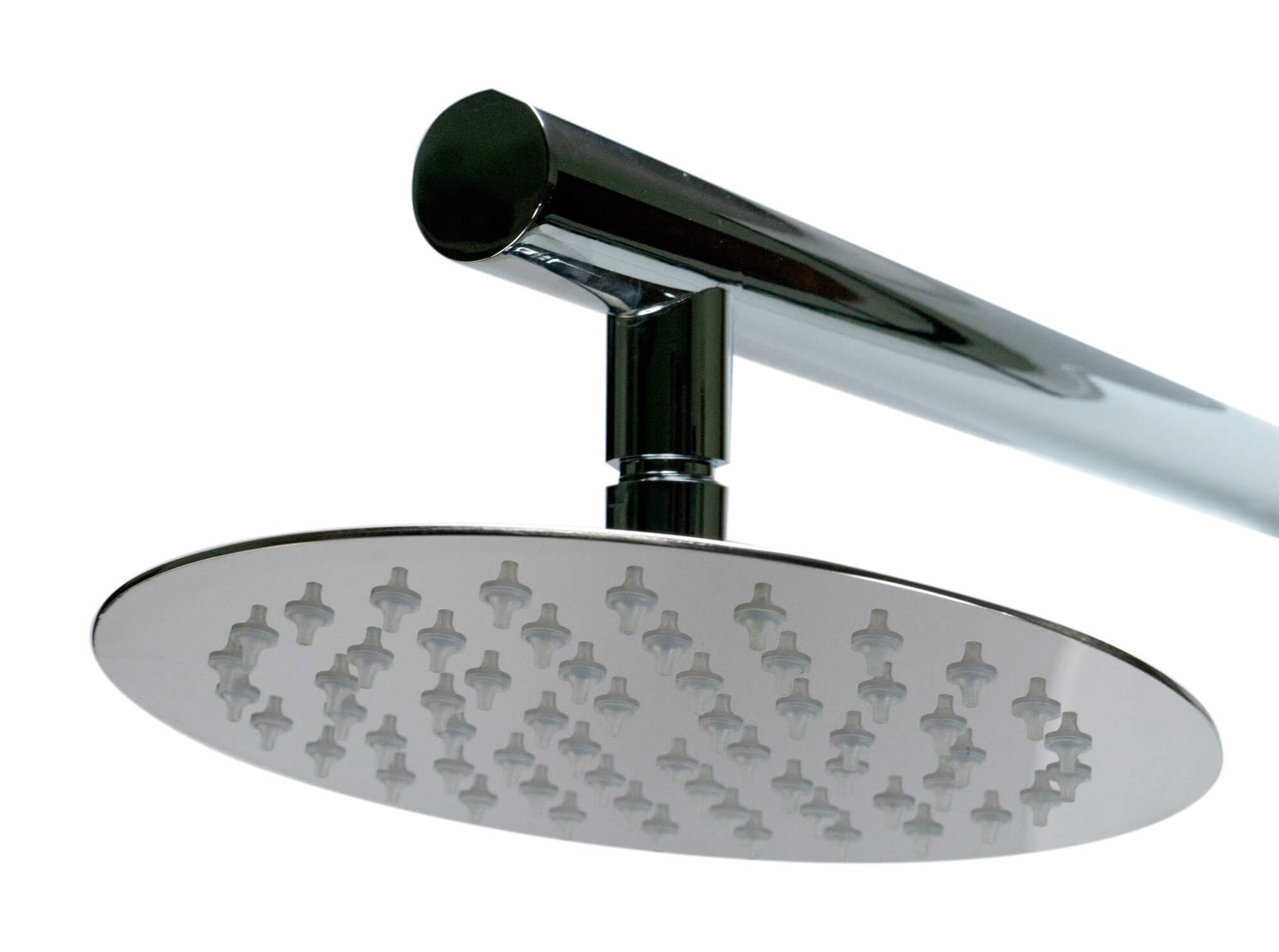 White Glass Shower Panel with 2 Body Sprays and Rain Shower Head by Alfi