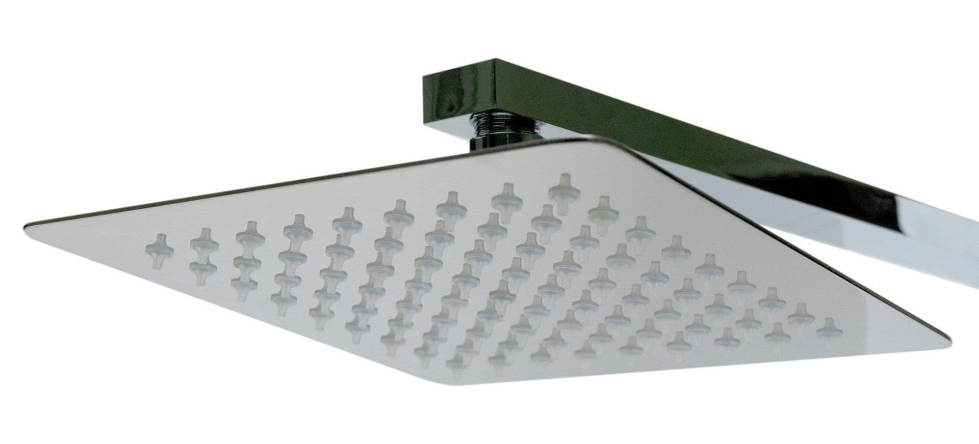 White Aluminum Shower Panel with 2 Body Sprays and Rain Shower Head by Alfi