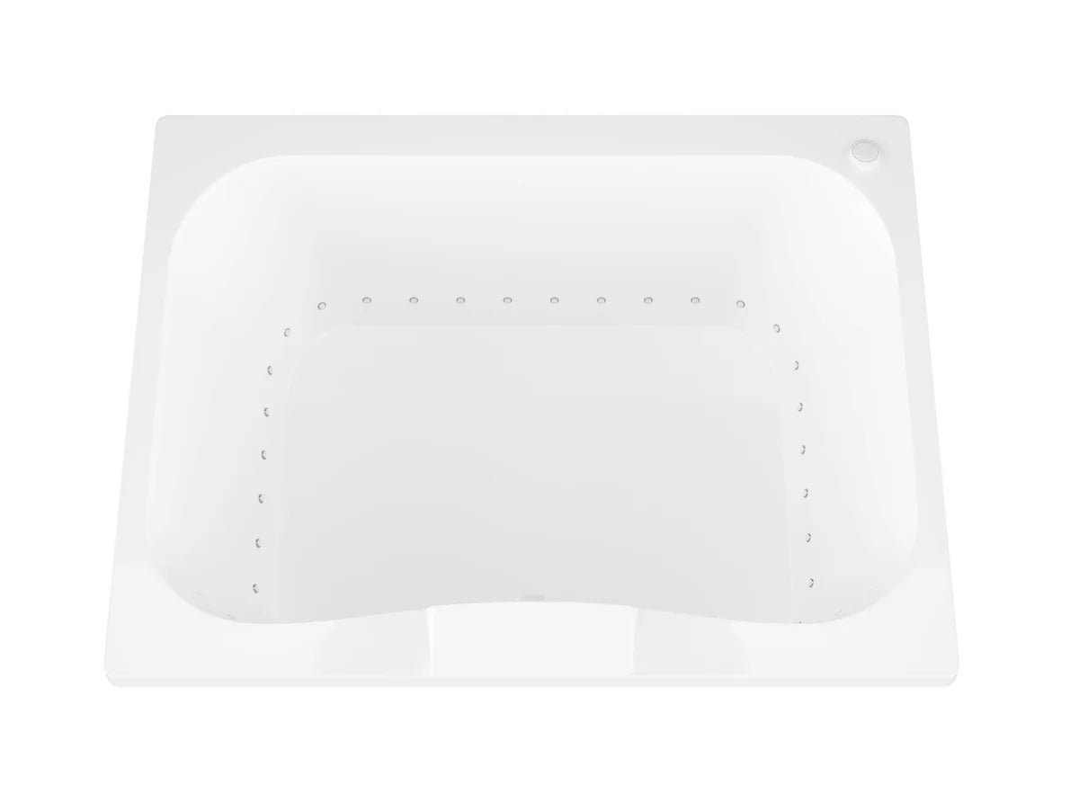 Neptune 48 x 60 Rectangular Air Jetted Bathtub with Reversible Drain