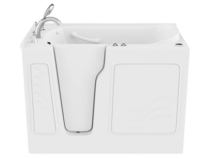 Coupe Series 29 in. x 52 in. Right Drain Quick Fill Walk-In Air Tub in White