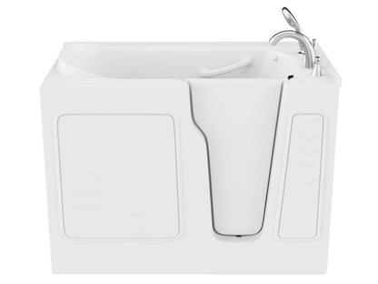 Coupe Series 29 in. x 52 in. Right Drain Quick Fill Walk-In Soaking Tub in White