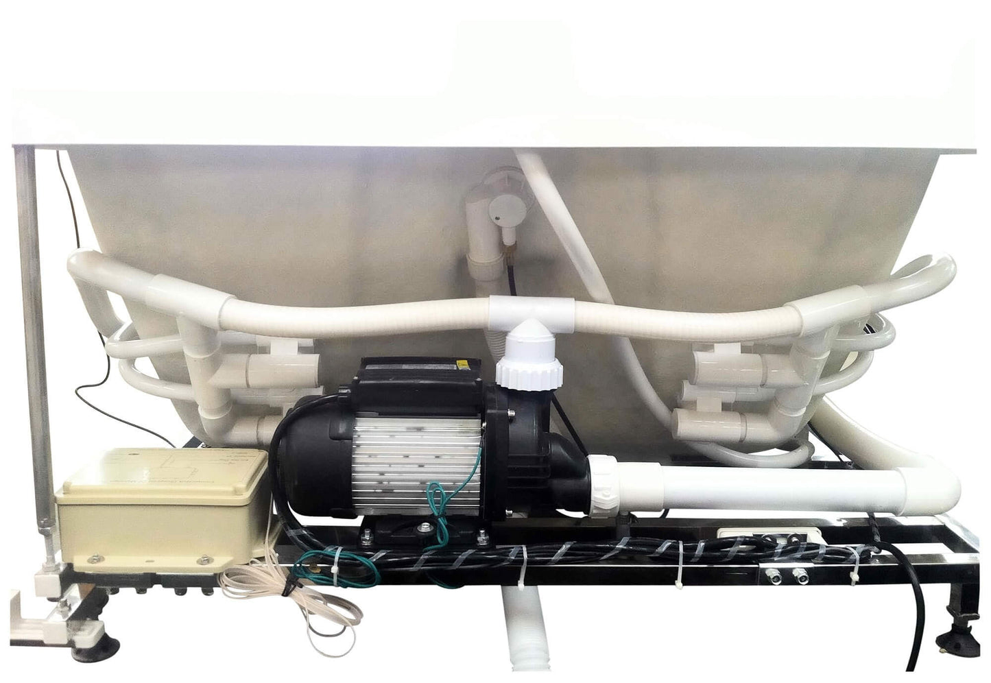 t Right Drain Corner, White Whirlpool Bathtub for Two by Eago