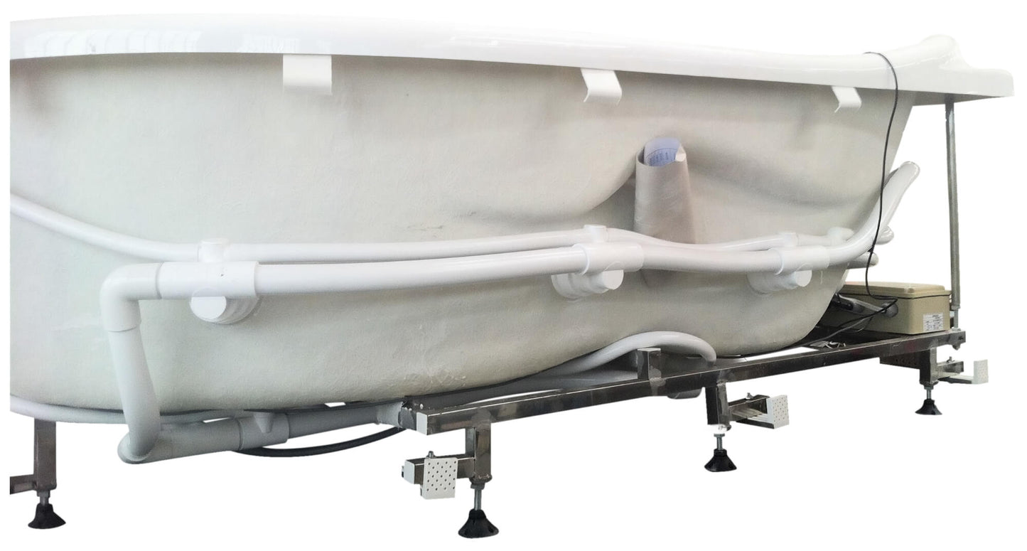 t Right Drain Corner, White Whirlpool Bathtub for Two by Eago