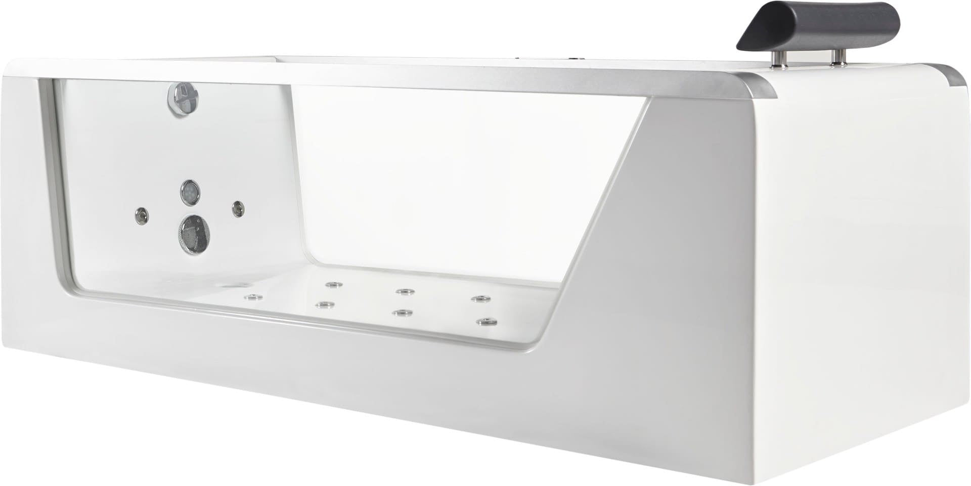 Clear Rectangular Whirlpool Bathtub by Eago