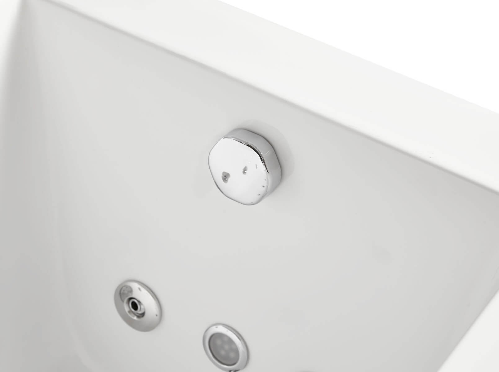 Rectangular Whirlpool Tub with Fixtures by Eago
