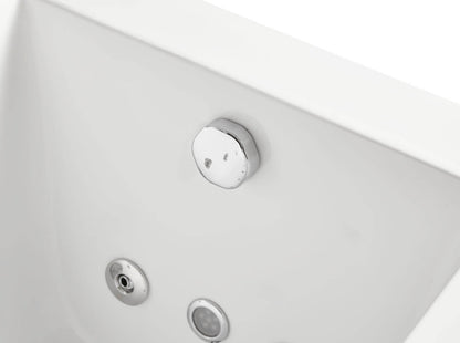 Rectangular Whirlpool Tub with Fixtures by Eago