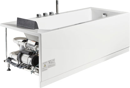 Rectangular Whirlpool Tub with Fixtures by Eago