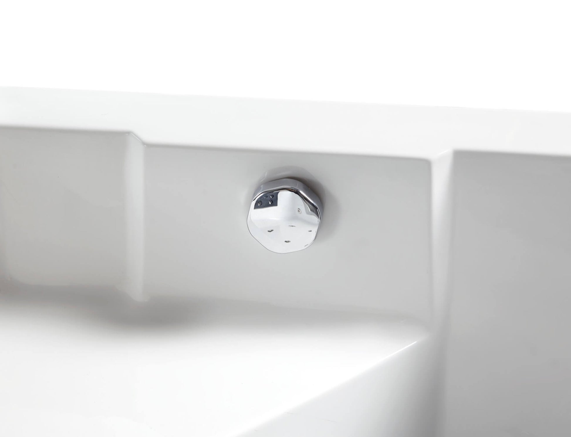 Clear Corner Acrylic Whirlpool Bathtub for Two by Eago
