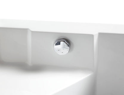 Clear Corner Acrylic Whirlpool Bathtub for Two by Eago