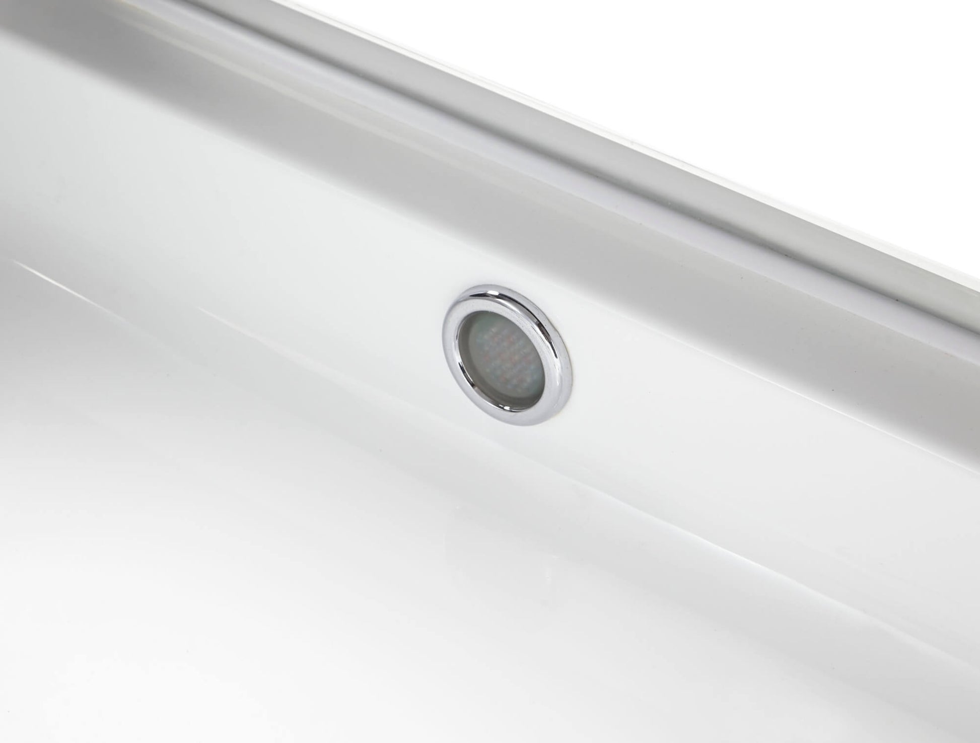 Clear Corner Acrylic Whirlpool Bathtub for Two by Eago
