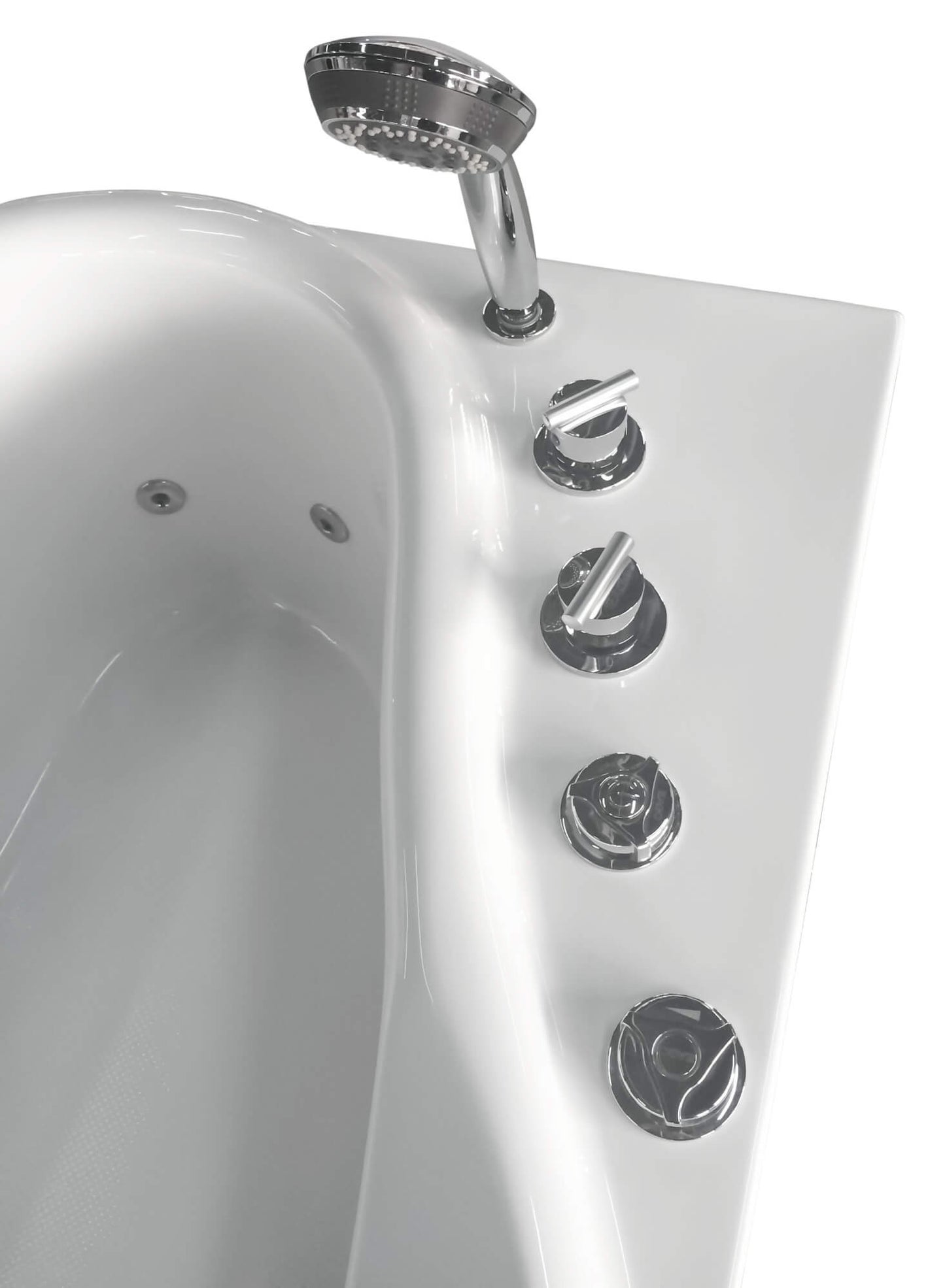 Jetted Whirlpool Bathtub W/ Fixtures by Eago