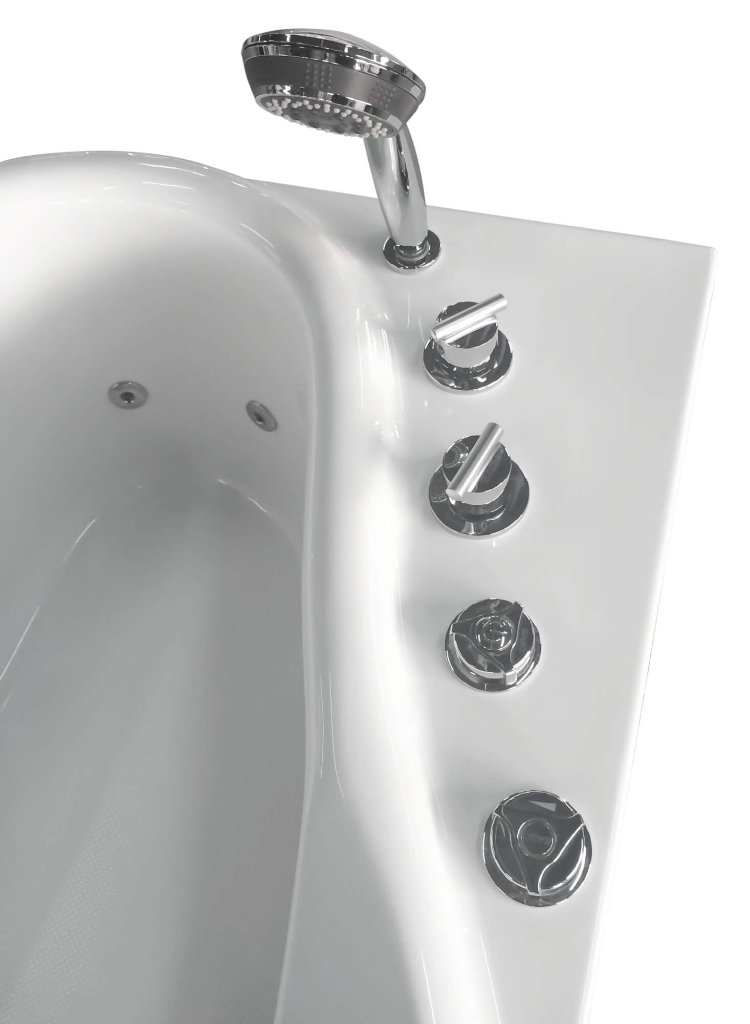 Jetted Whirlpool Bathtub W/ Fixtures by Eago