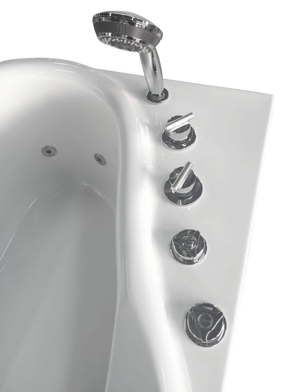 Jetted Whirlpool Bathtub W/ Fixtures by Eago