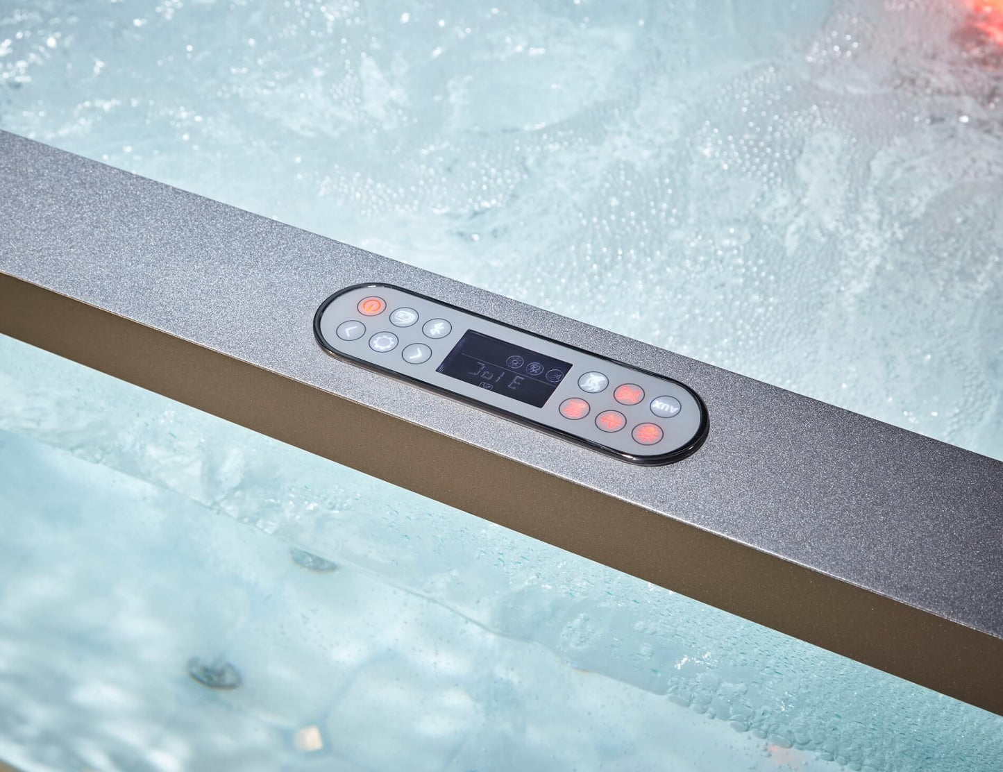 Clear Rectangular Acrylic Whirlpool Bathtub for Two by Eago