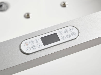 Clear Rectangular Acrylic Whirlpool Bathtub for Two by Eago
