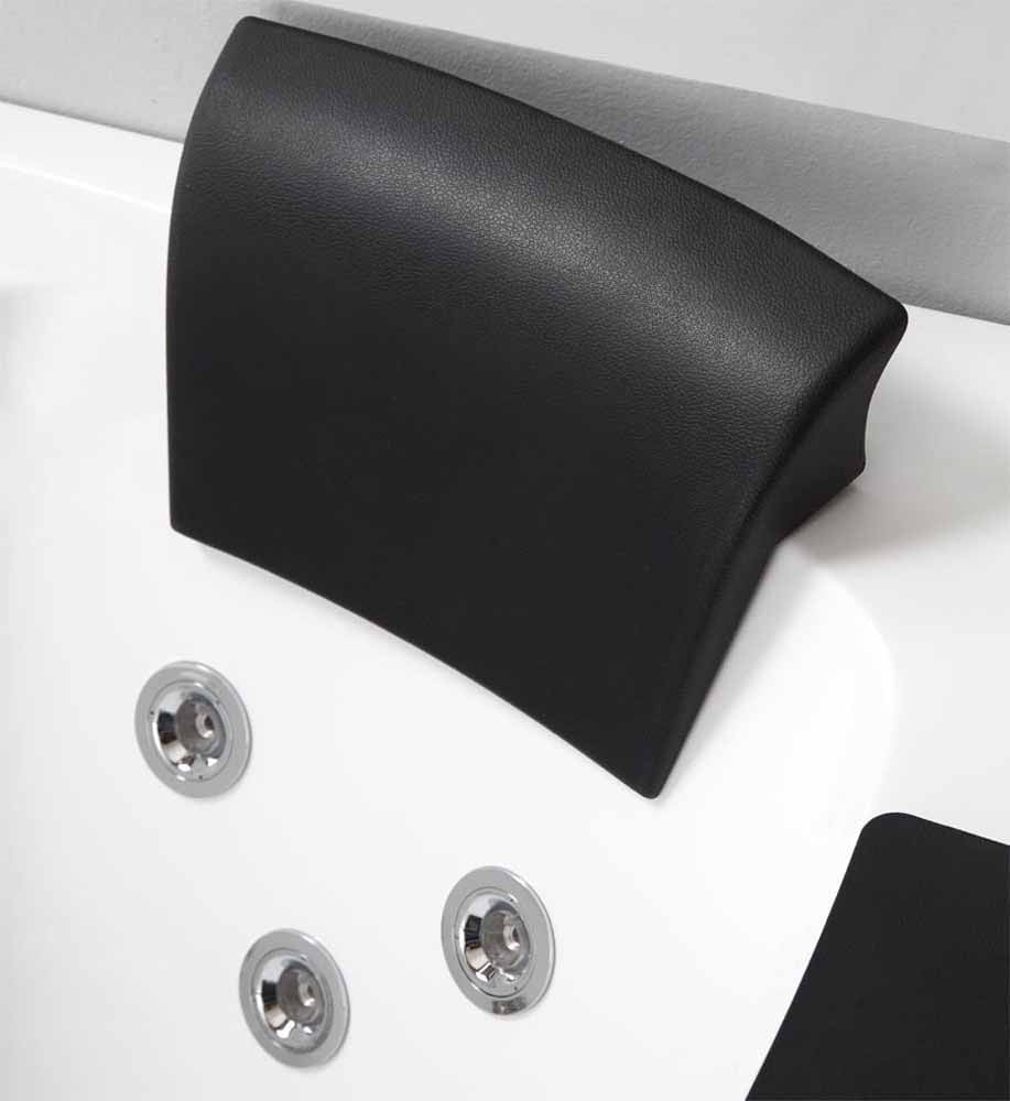 Clear Rounded Right Corner Whirlpool Bathtub by Eago