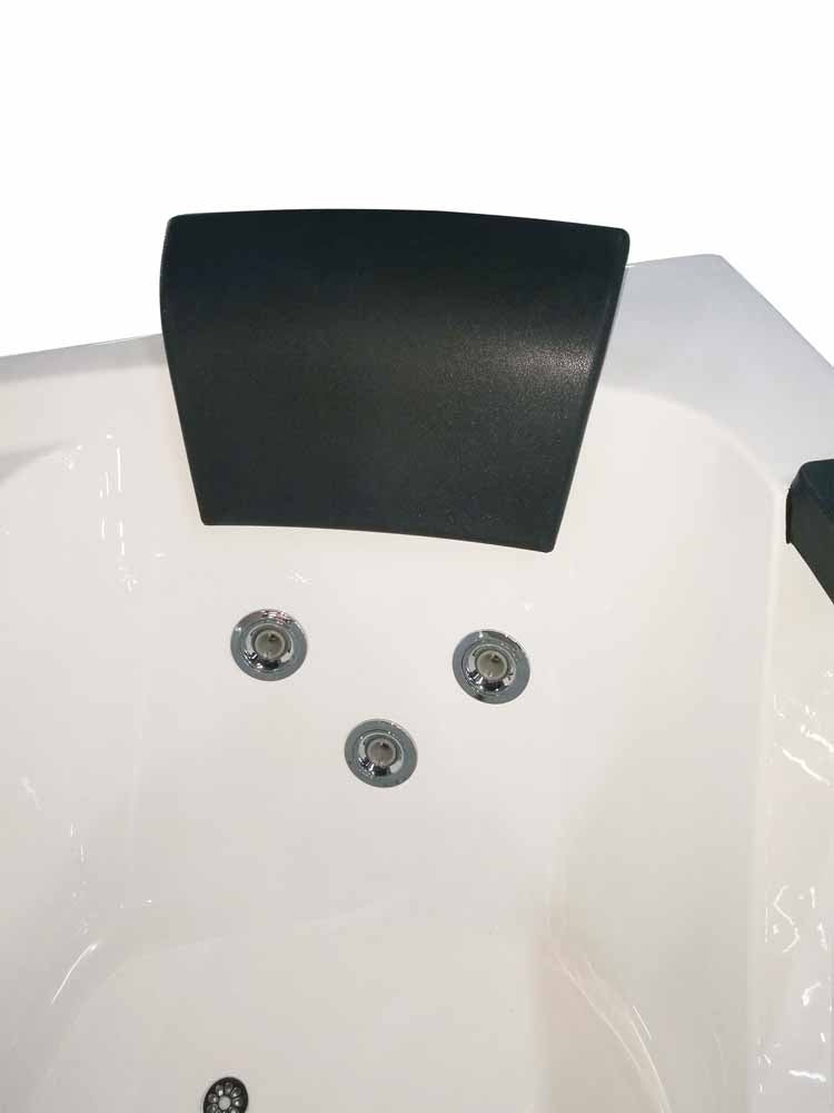 Clear Rounded Right Corner Whirlpool Bathtub by Eago