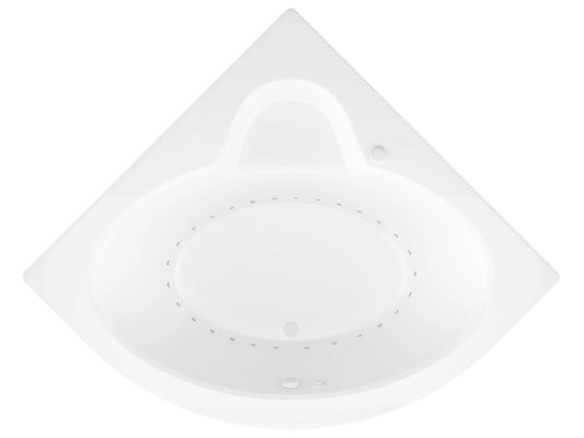 Alexandria 60 in. x 60 in. Corner Air Bathtub with Left Drain in White