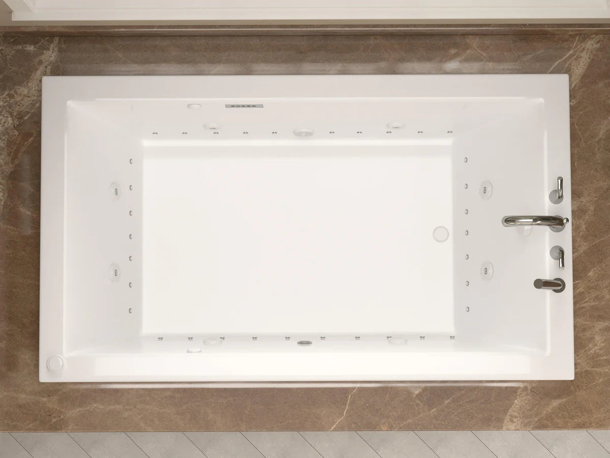 Venetian  32 x 66in. Air and Whirlpool Jetted Bathtub in White with Reversible Drain