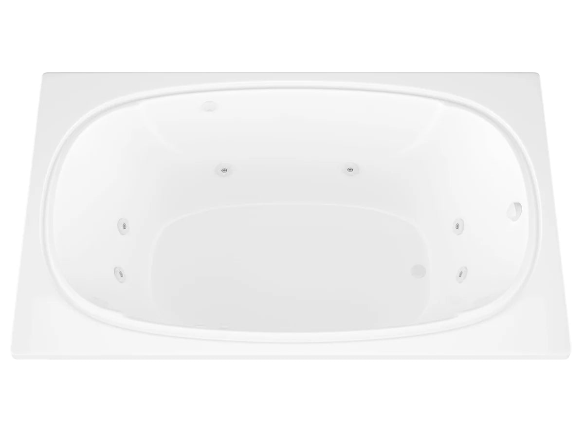 Atlantis Whirlpools Charleston 48 x 72 Rectangular Whirlpool Jetted Bathtub