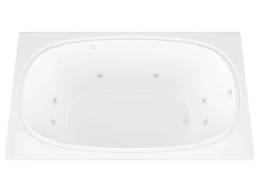 Atlantis Whirlpools Charleston 48 x 72 Rectangular Whirlpool Jetted Bathtub