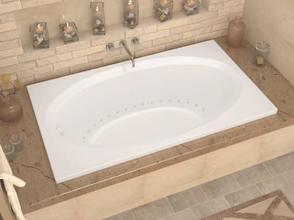 Vogue 42 x 72 Rectangular Soaking Bathtub with Reversible Drain