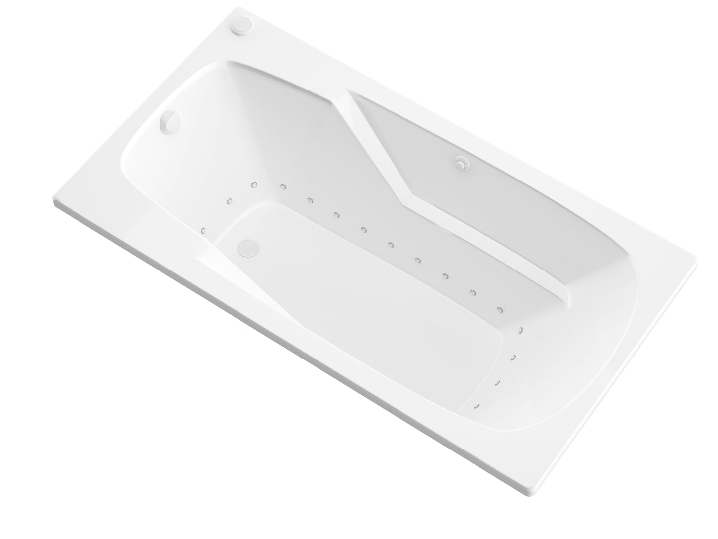 Eros 36 x 72 Rectangular Air Jetted Bathtub with Reversible Drain