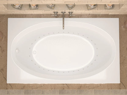 Vogue 42 x 72 Rectangular Soaking Bathtub with Reversible Drain