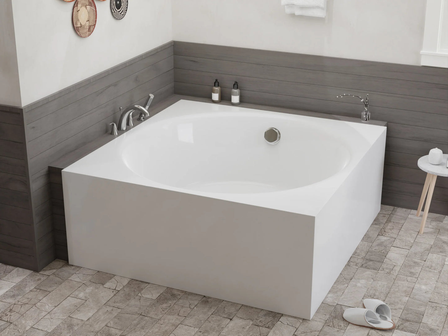 Abyss 59" Freestanding Bathtub in White