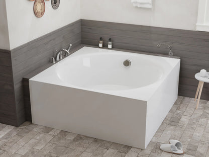 Abyss 59" Freestanding Bathtub in White