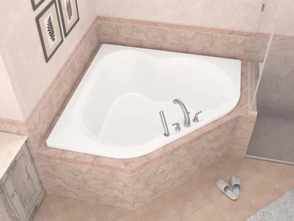 Atlantis Whirlpools Cascade 60 x 60 Corner Soaking Bathtub