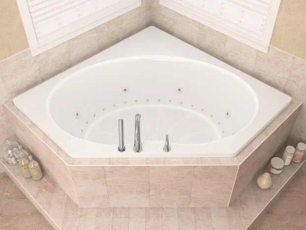 Atlantis Whirlpools Eclipse 60 x 60 Corner Air & Whirlpool Jetted Bathtub
