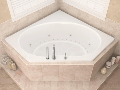 Atlantis Whirlpools Eclipse 60 x 60 Corner Air & Whirlpool Jetted Bathtub
