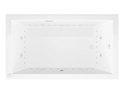 Venetian  35.625 x 66in. Air and Whirlpool Jetted Bathtub in White with Reversible Drain