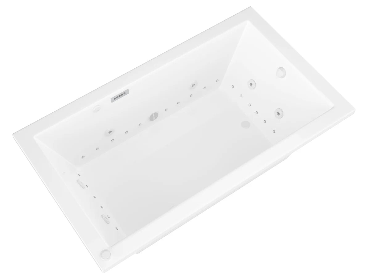 Venetian  32 x 66in. Air and Whirlpool Jetted Bathtub in White with Reversible Drain