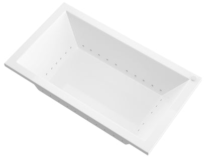 Venetian 42 x 72 Rectangular Air Jetted Bathtub with Reversible Drain