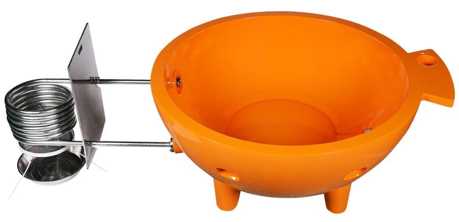 The Round Fire Burning Portable Outdoor Hot Bathtub by Eago
