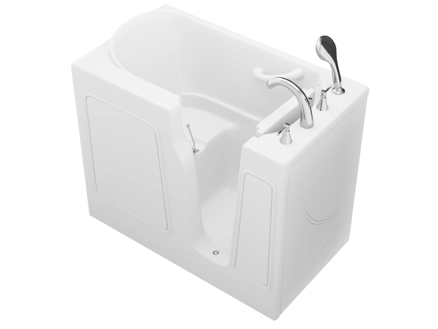 Value Series 26 in. x 46 in. Right Drain Quick Fill Walk-in Saoking Tub in White