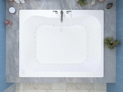 Neptune 48 x 60 Rectangular Air Jetted Bathtub with Reversible Drain