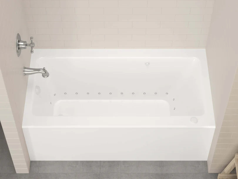 Soho 30 x 60 Front Skirted Air MassageBathtubwith Reversible Drain in Left Drain