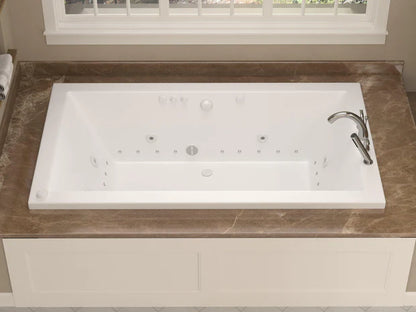 Venetian 42 x 72 Rectangular Air & Whirlpool Jetted Bathtub with Reversible Drain