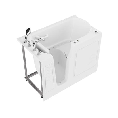 Coupe Series 29 in. x 52 in. Right Drain Quick Fill Walk-In Air Tub in White