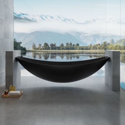 79" Suspended Wall Mounted Hammock Bathtub by Alfi