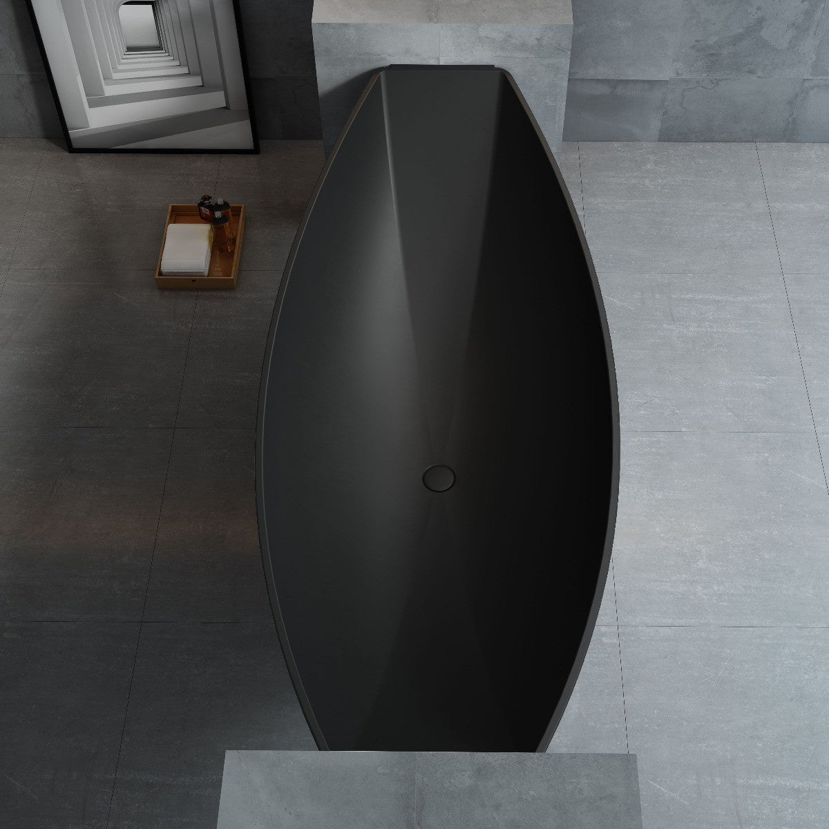 79" Suspended Wall Mounted Hammock Bathtub by Alfi
