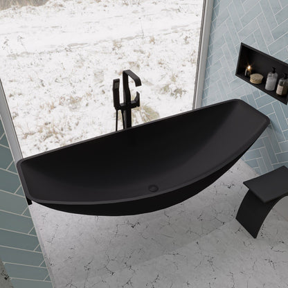 79" Suspended Wall Mounted Hammock Bathtub by Alfi