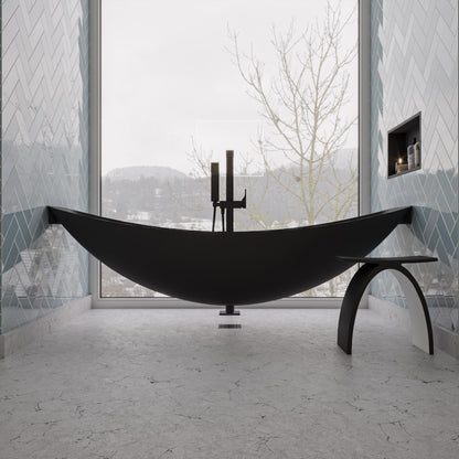 79" Suspended Wall Mounted Hammock Bathtub by Alfi