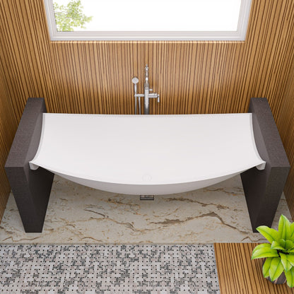 Suspended Wall Mounted Hammock Bathtub by Alfi