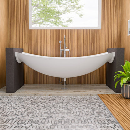 Suspended Wall Mounted Hammock Bathtub by Alfi